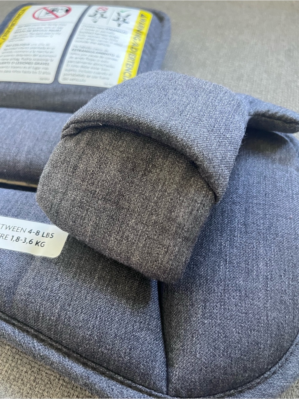 UPPAbaby Mesa Car Seat Infant Lower Body Support Cushion + Buckle Holder - Picture 4 of 4